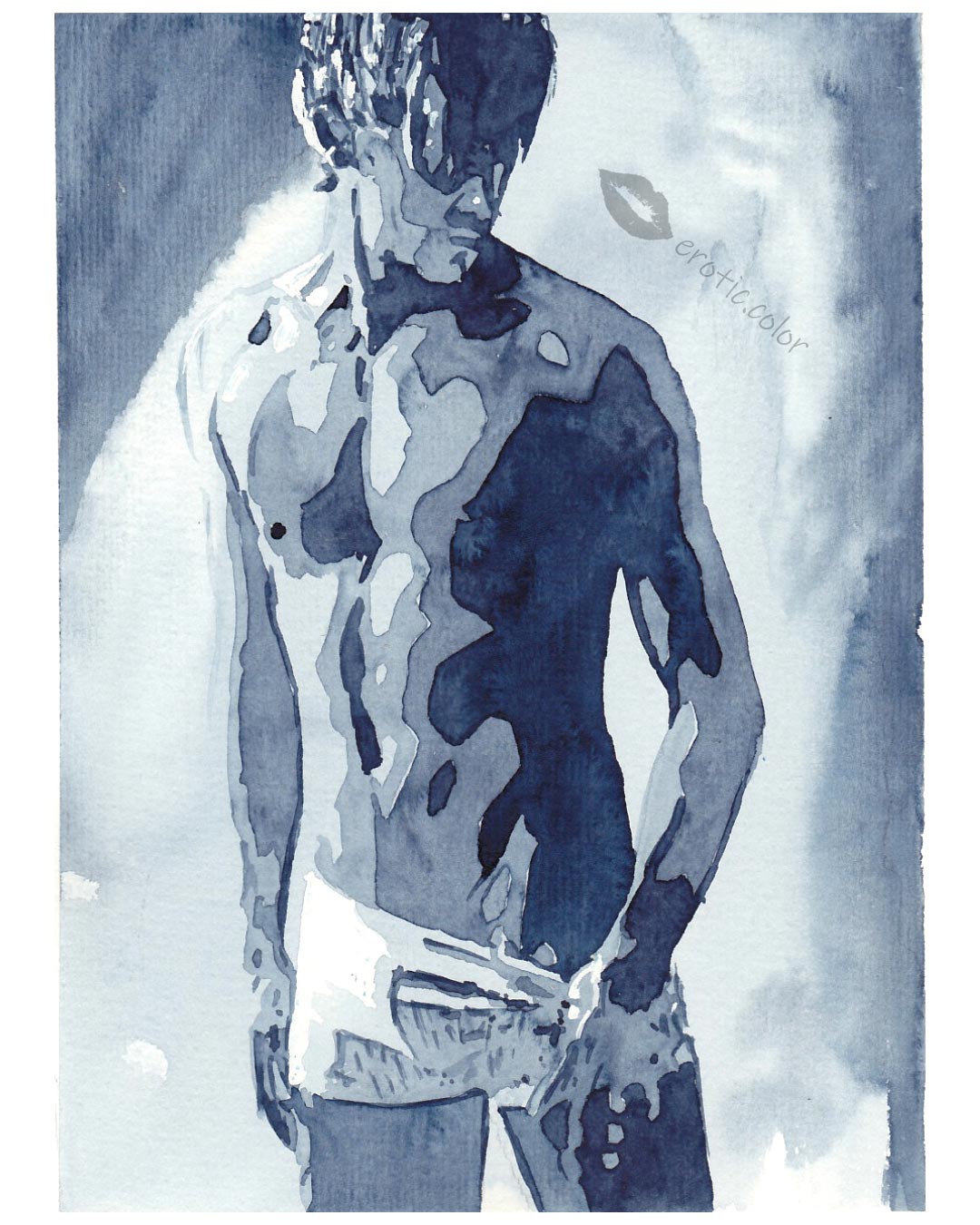 Hot Boy Watercolor